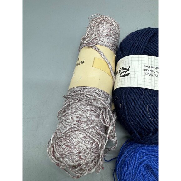 Mixed Yarn Lot 5 Skeins Romance Handwash Shape Dry Flat Assorted Colors Textures - Picture 7 of 8